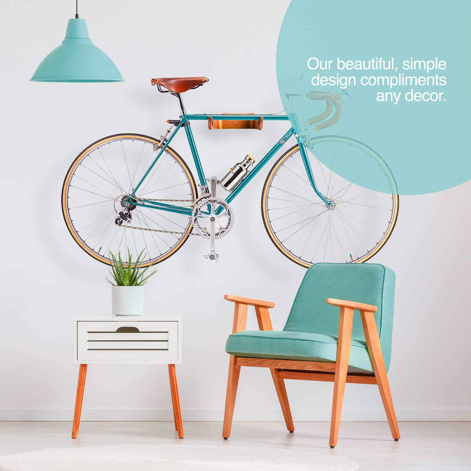 WOKK wall mount closeup shows the plywood design and clean aesthetic.