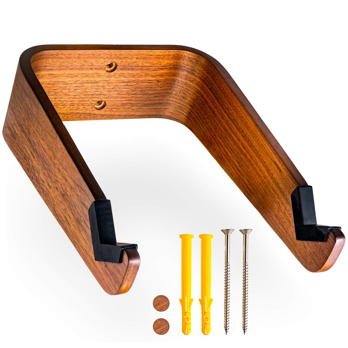 WOKK wooden bike wall mount horizontal for space-saving indoor storage.