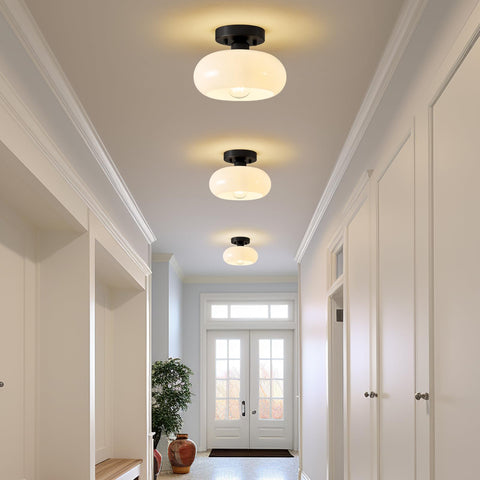 WOKNOS ceiling mount installed in a modern space for compact illumination.