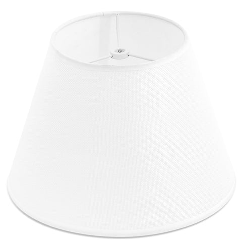 WOLEILEJIN white lamp shade 6-top 10-bottom 7-high for focused bedside lighting.