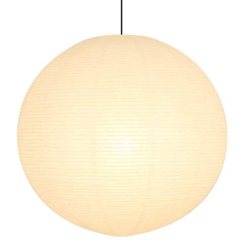 WOLEILEJIN white round paper lantern lampshade front view for cozy living spaces