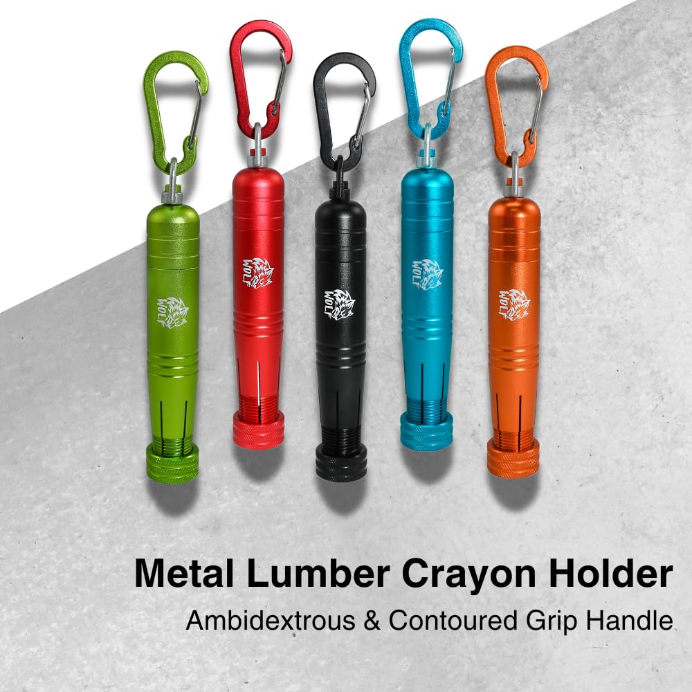 WOLF Lumber Keel Crayon Holder half-inch hexagonal close-up demonstrates stable crayon retention