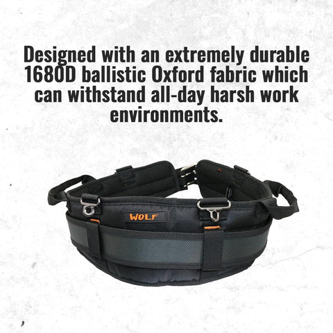 WOLF WTH2110 ballistic fabric durability closeup for rugged daily use.