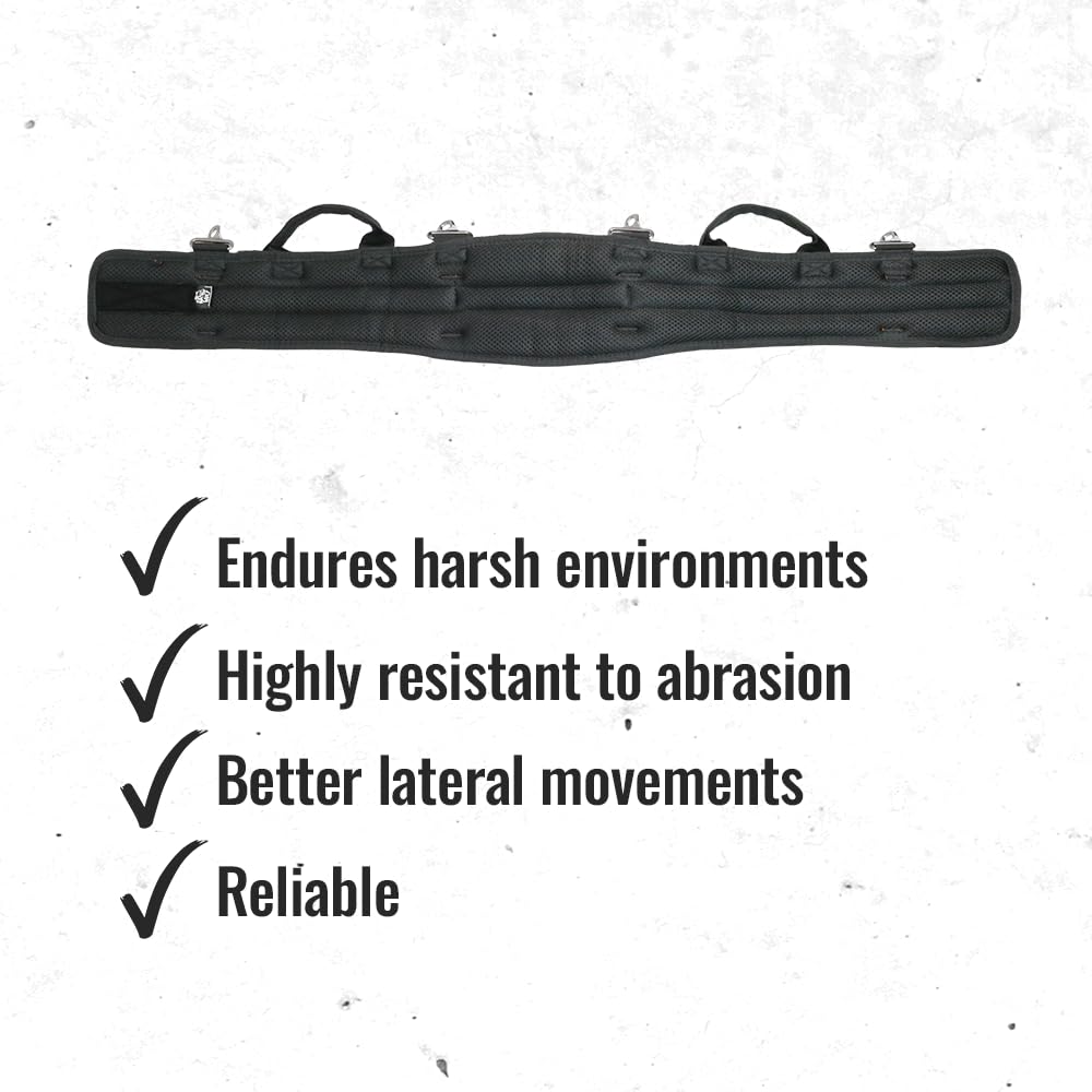 WOLF WTH2110 four-point suspender attachment enables secure tool carrying.