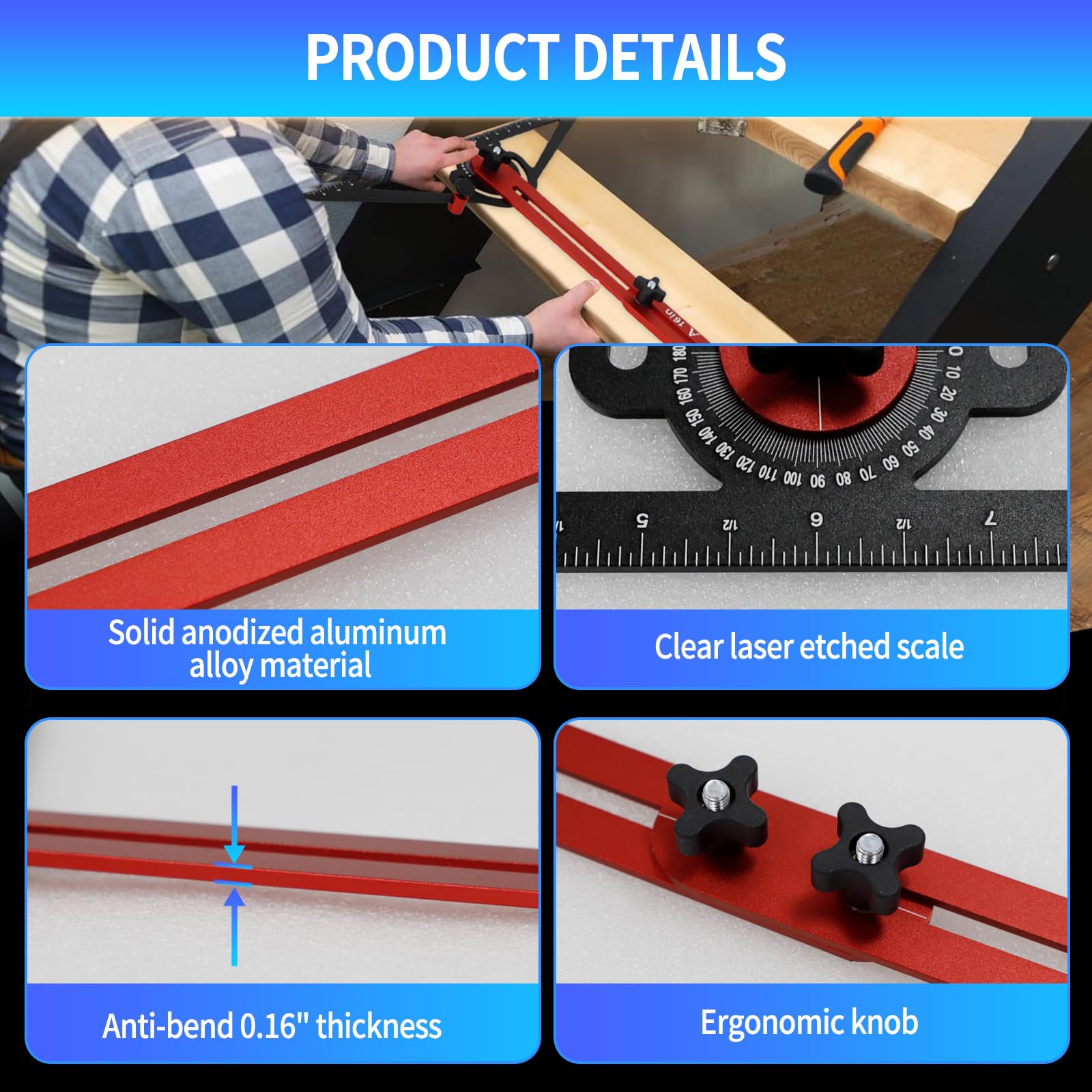WolfPawn stair gauge jig ensuring accurate riser and tread planning.
