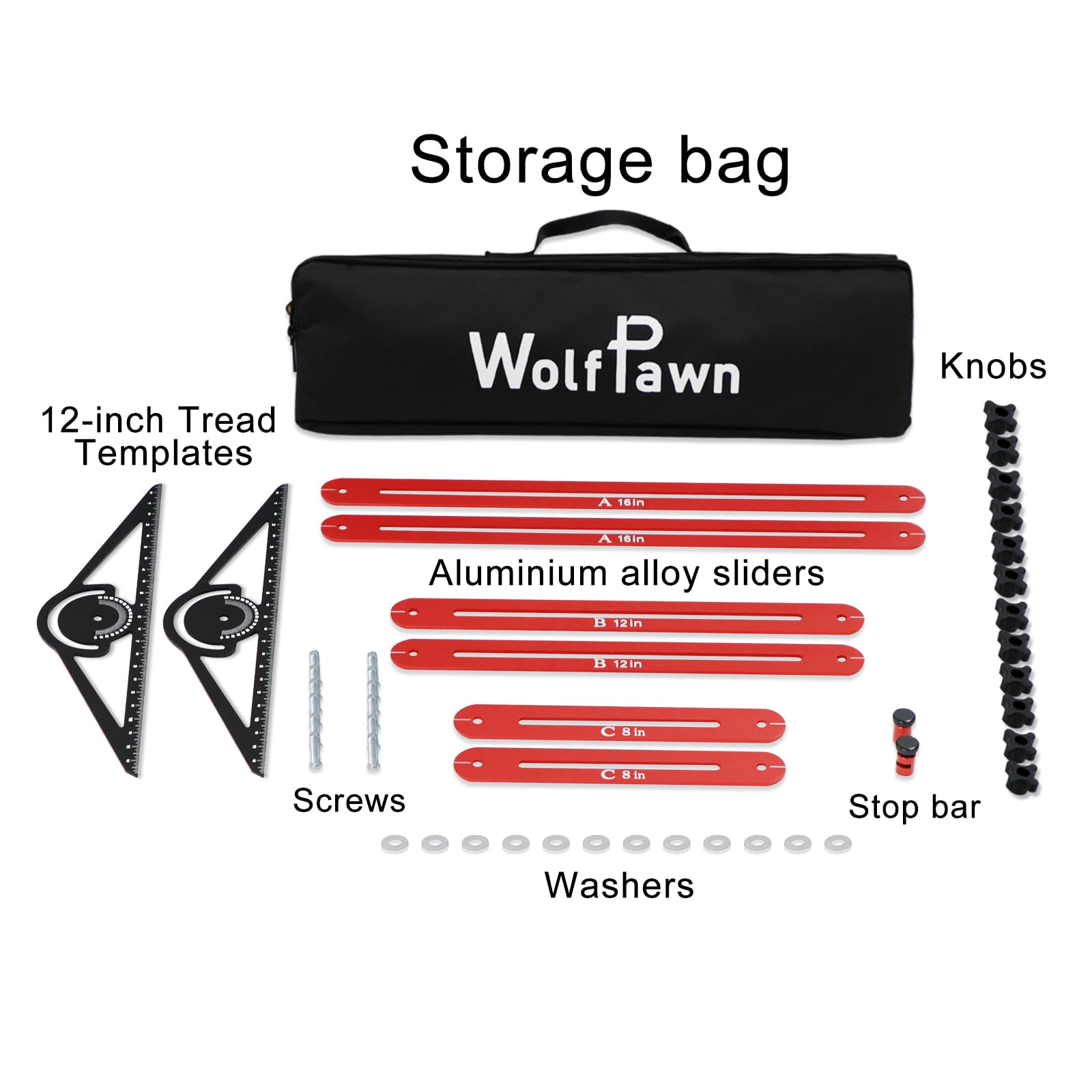 WolfPawn precision markings help plan cuts and layouts accurately.