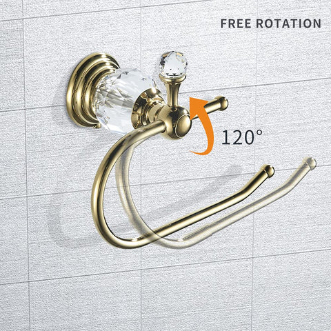 WOLIBEER toilet paper holder rotates 120 degrees for easy reach