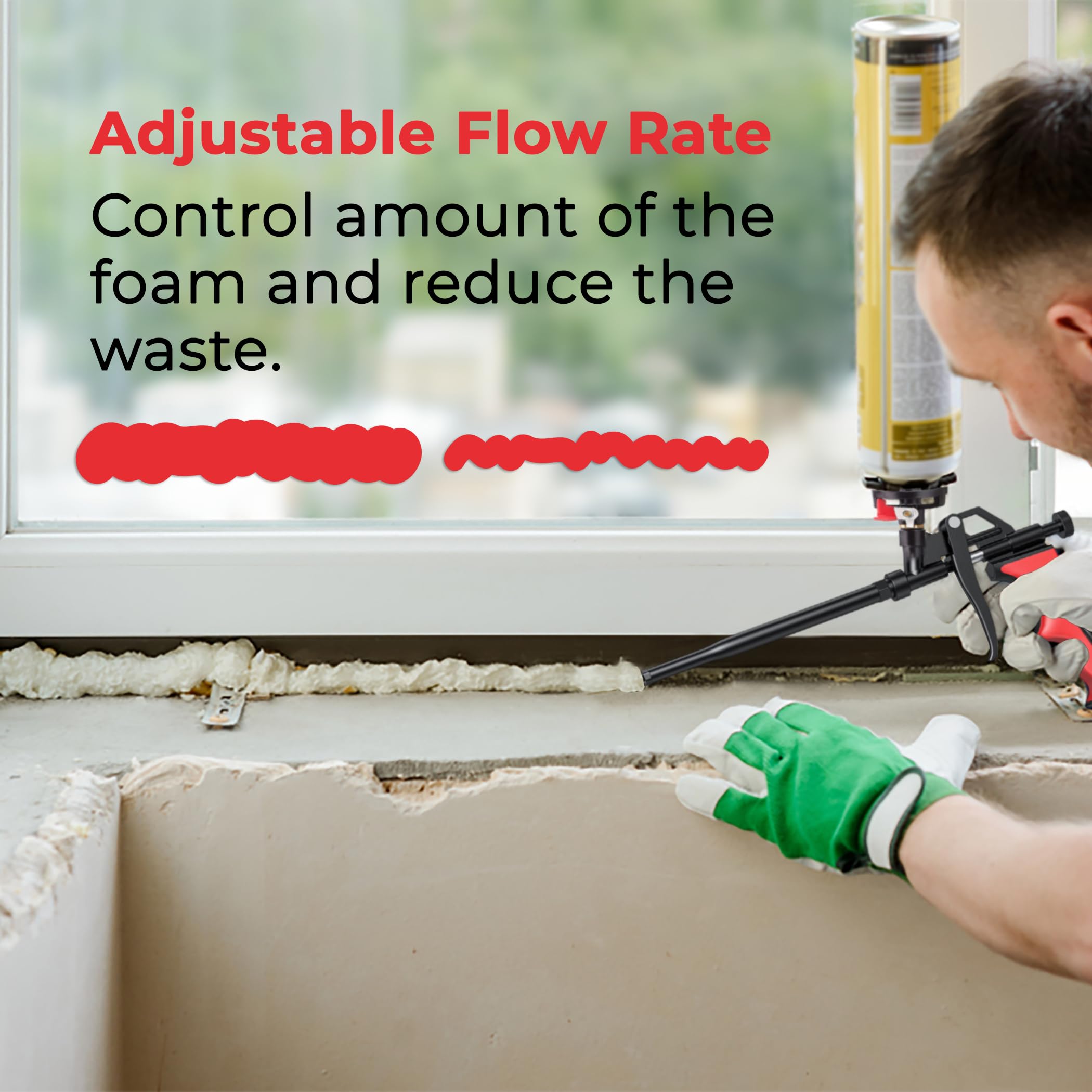 Wolline ergonomic spray handle reduces hand fatigue