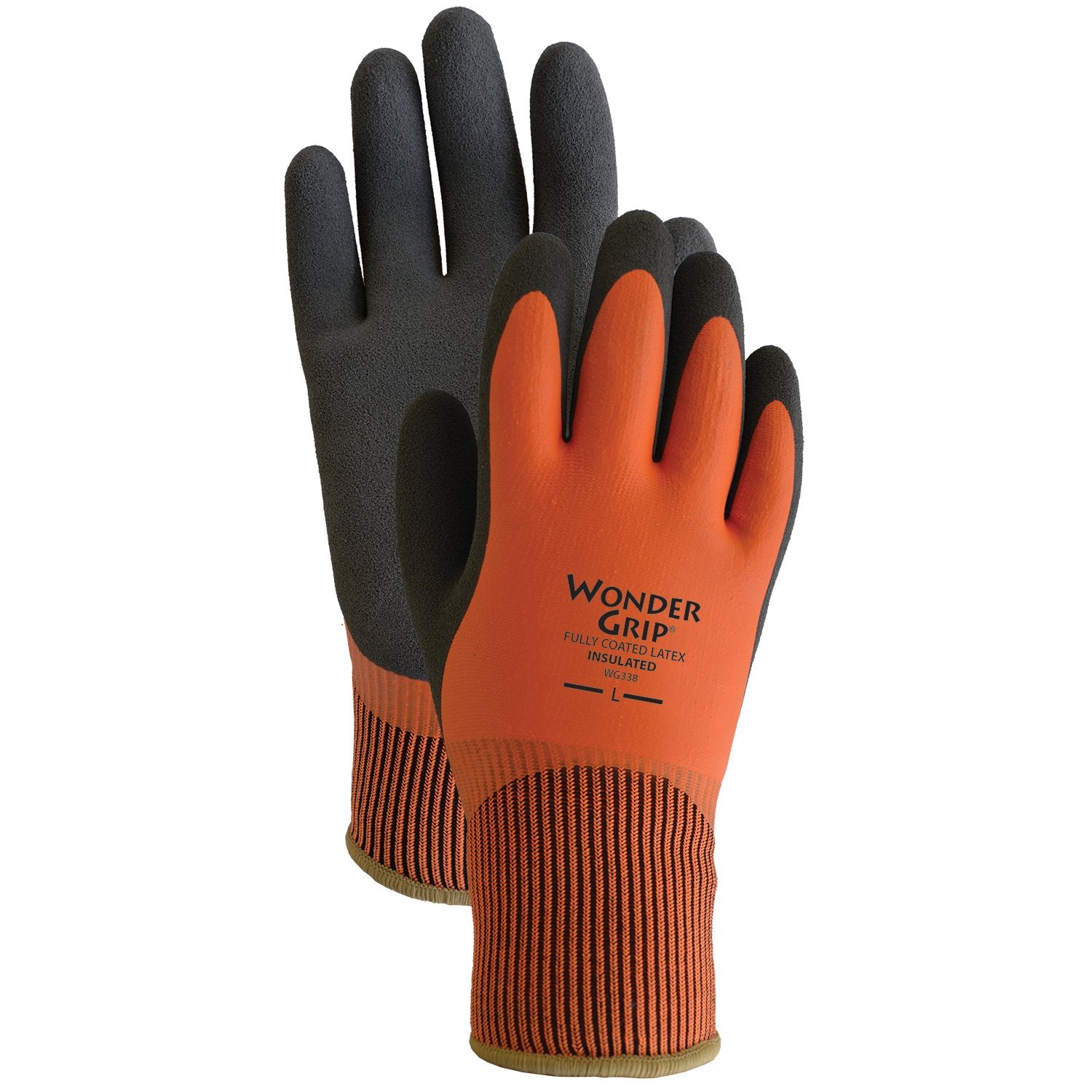 Wonder Grip LFS Bellingham Thermo Plus gloves with hi-vis orange back for enhanced visibility and warmth.