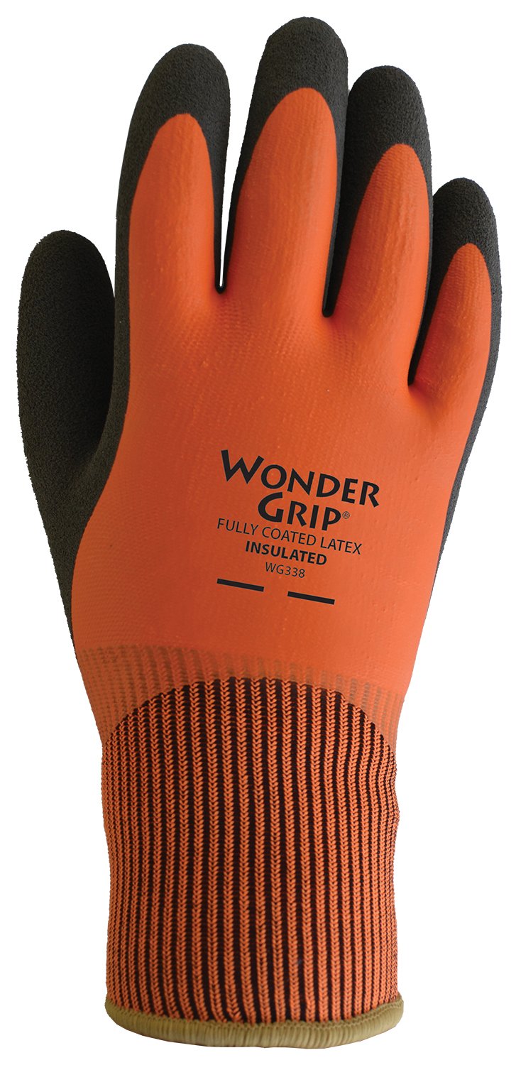 Wonder Grip LFS Bellingham Thermo Plus gloves with textured palm for reliable grip in wet or dry conditions.