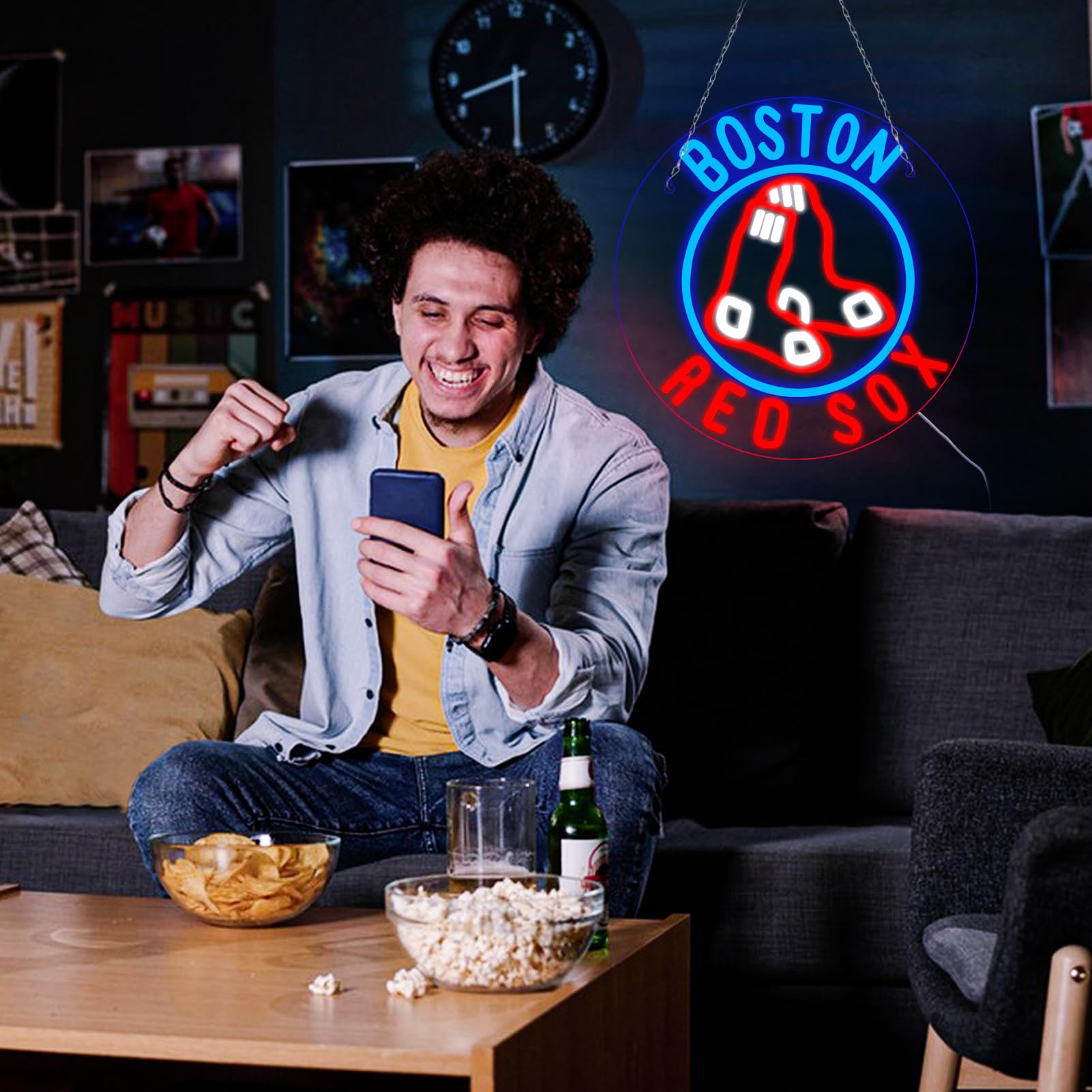 WonderfulLife neon sign mlb fan gift shines bright for MLB enthusiasts.