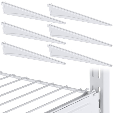 Wonderjune 16-inch locking shelf bracket supports a sturdy kitchen shelf.