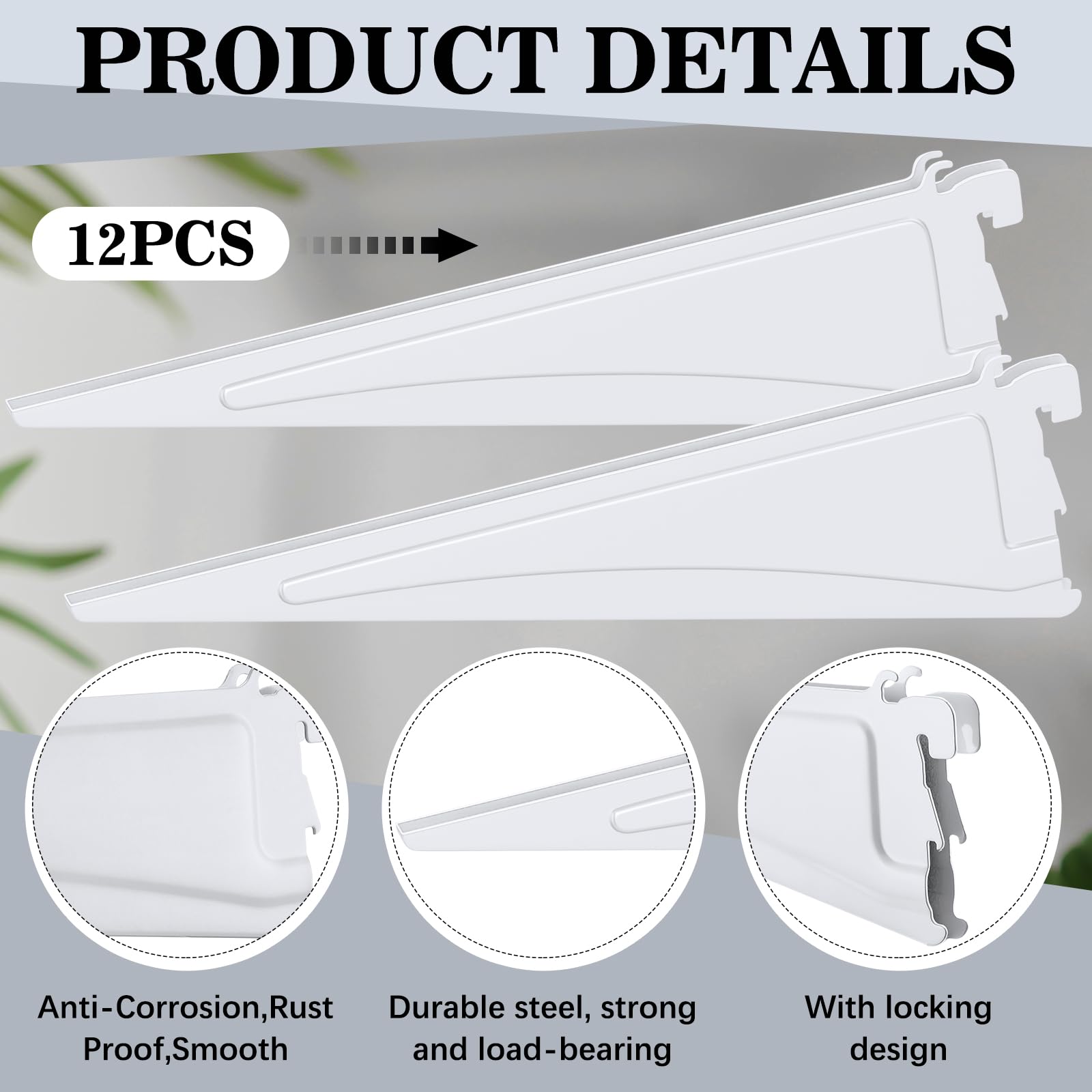 Wonderjune 16-inch brackets fit standard posts for versatile use.