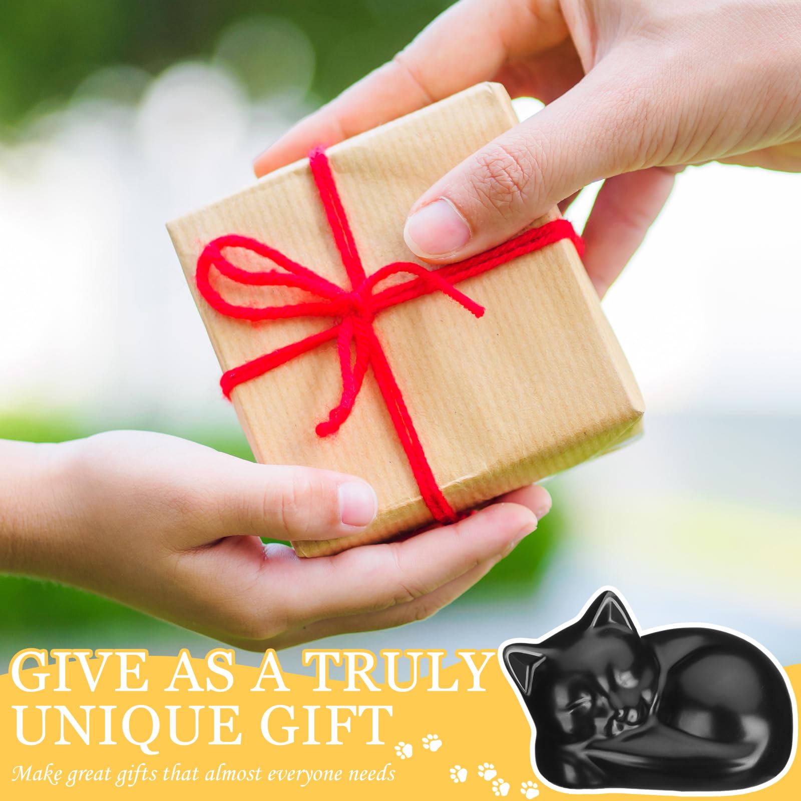 Wonderjune cat-themed cap in black adds charm and hides troublesome bolts.