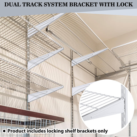 Wonderjune double notch design keeps shelves firmly locked under load.