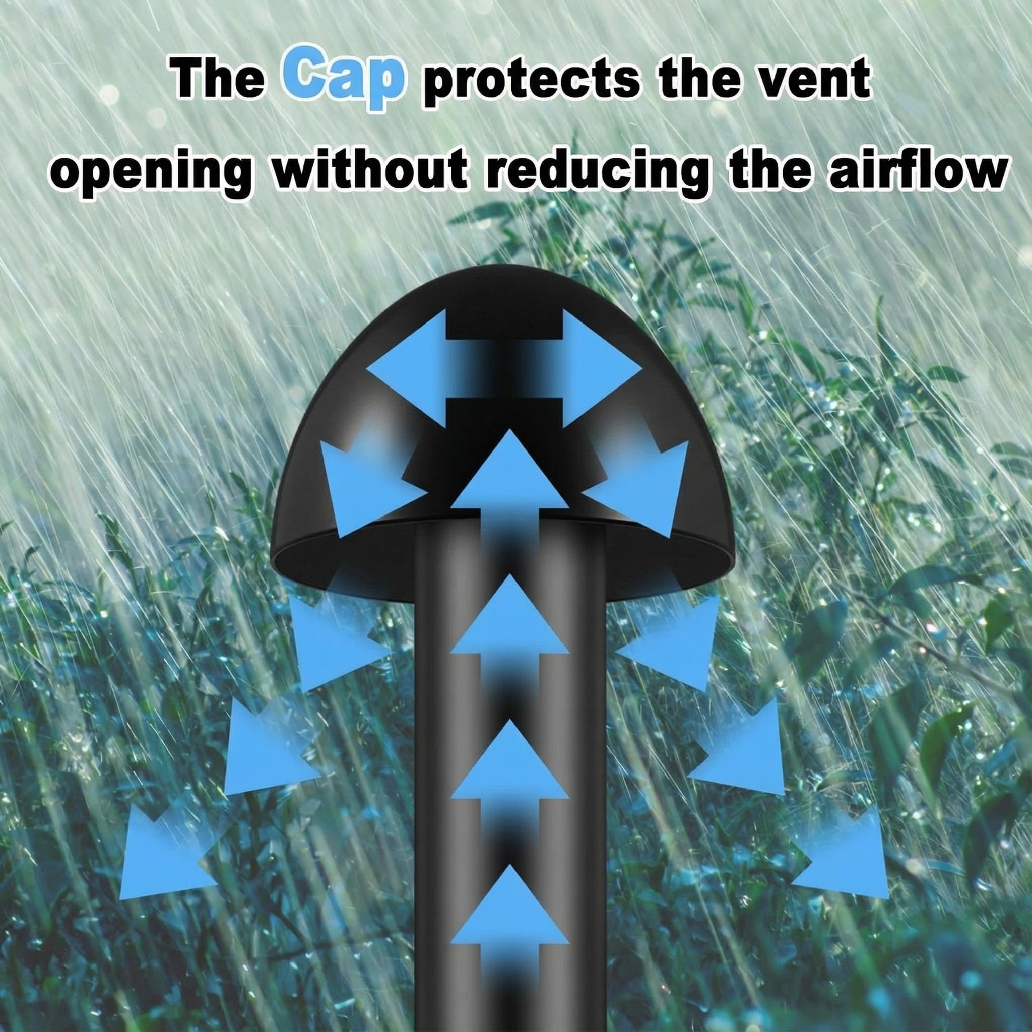 Two-pack vent cap set from Wonderjune for quick PVC duct sealing.