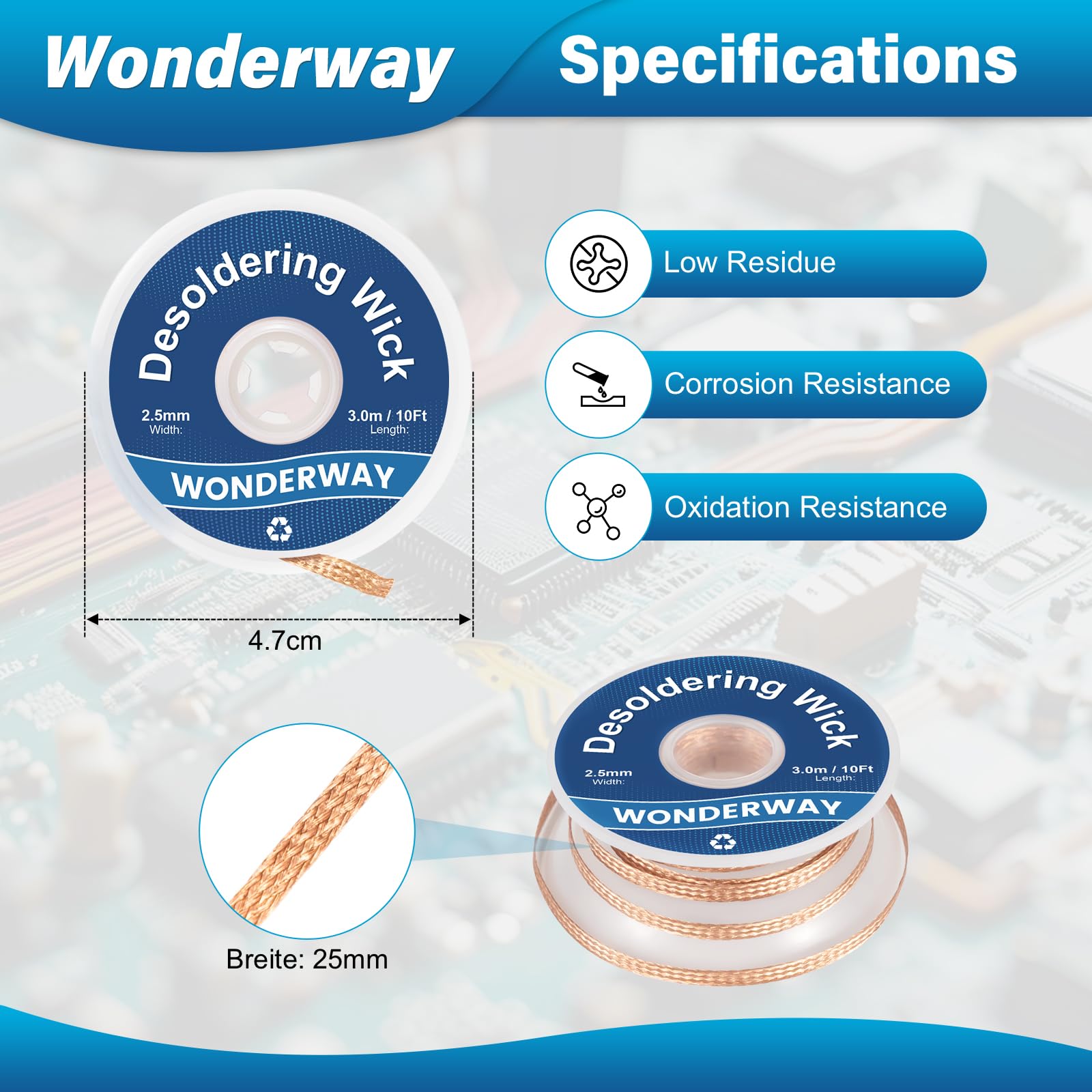 Wonderway SWK-001 tip cleaner helps prevent oxidation during maintenance.