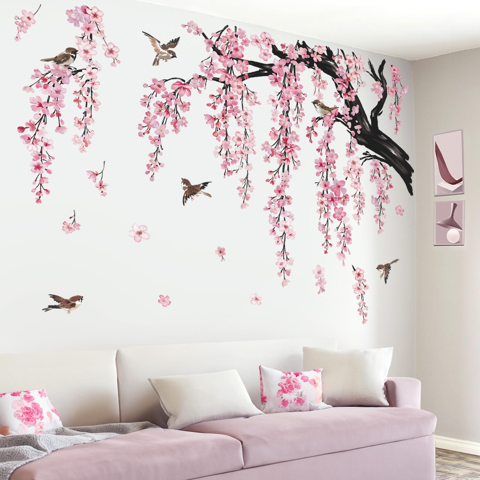 Wondever large tree branch decals easy to apply on smooth surfaces