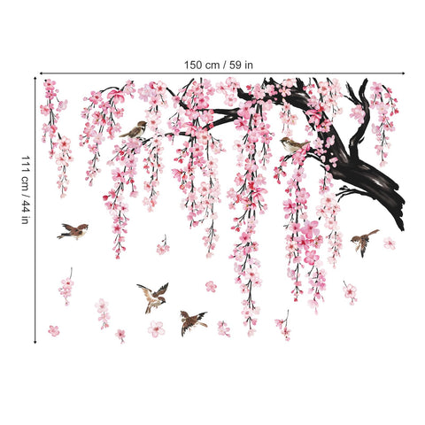 Wondever four-sheet wall stickers cover a generous 150x143cm area
