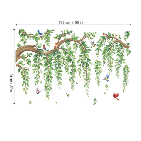 wondever vine and leaf wall art decal to brighten any wall