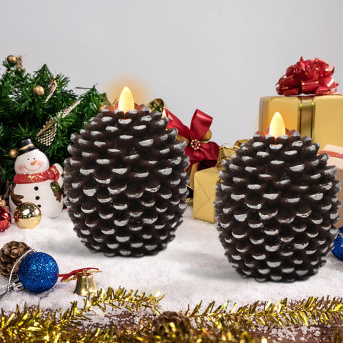 Wondise compact pine cones measure 3.5 inches wide and 4.7 inches tall