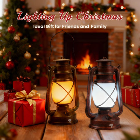 Wondrastical bronze vintage camping lantern brightening outdoor gatherings.