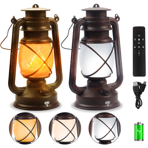 Wondrastical bronze vintage dancing flame lantern adds cozy outdoor ambiance for evenings.