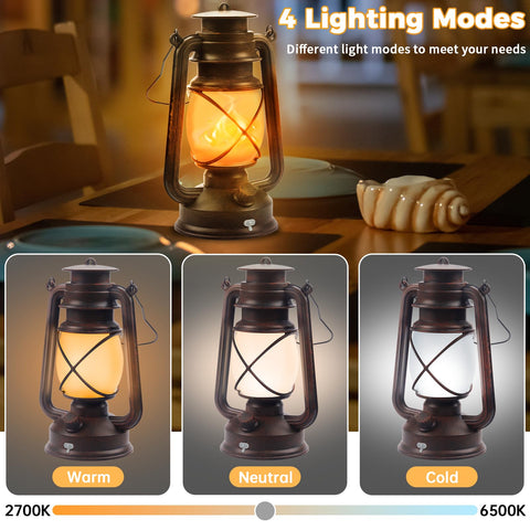 Wondrastical bronze vintage four-modes lantern for versatile indoor outdoor lighting.