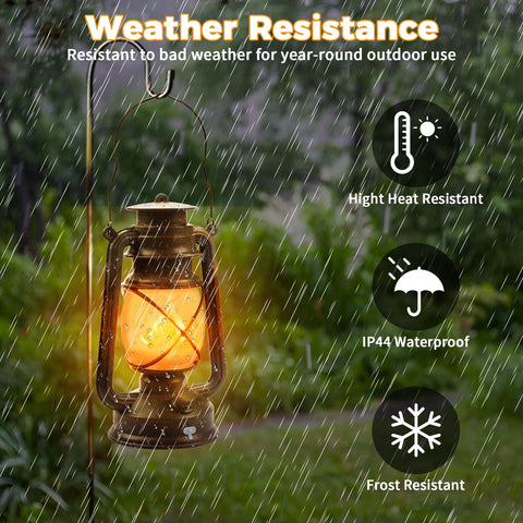 Wondrastical bronze vintage hanging lantern decorates porches and trees.
