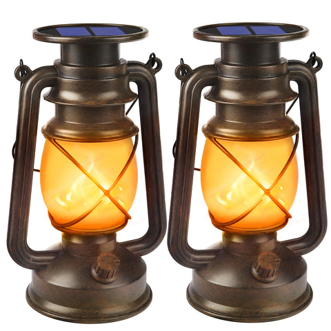 Wondrastical dancing flame lantern hanging with warm bronze glow for outdoor evenings