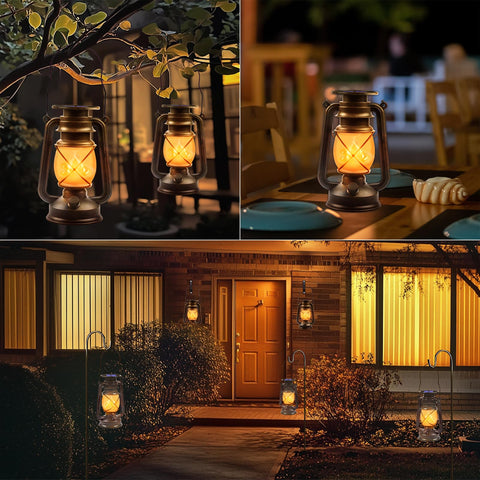 Wondrastical warm glow lantern enhances patios with inviting atmosphere