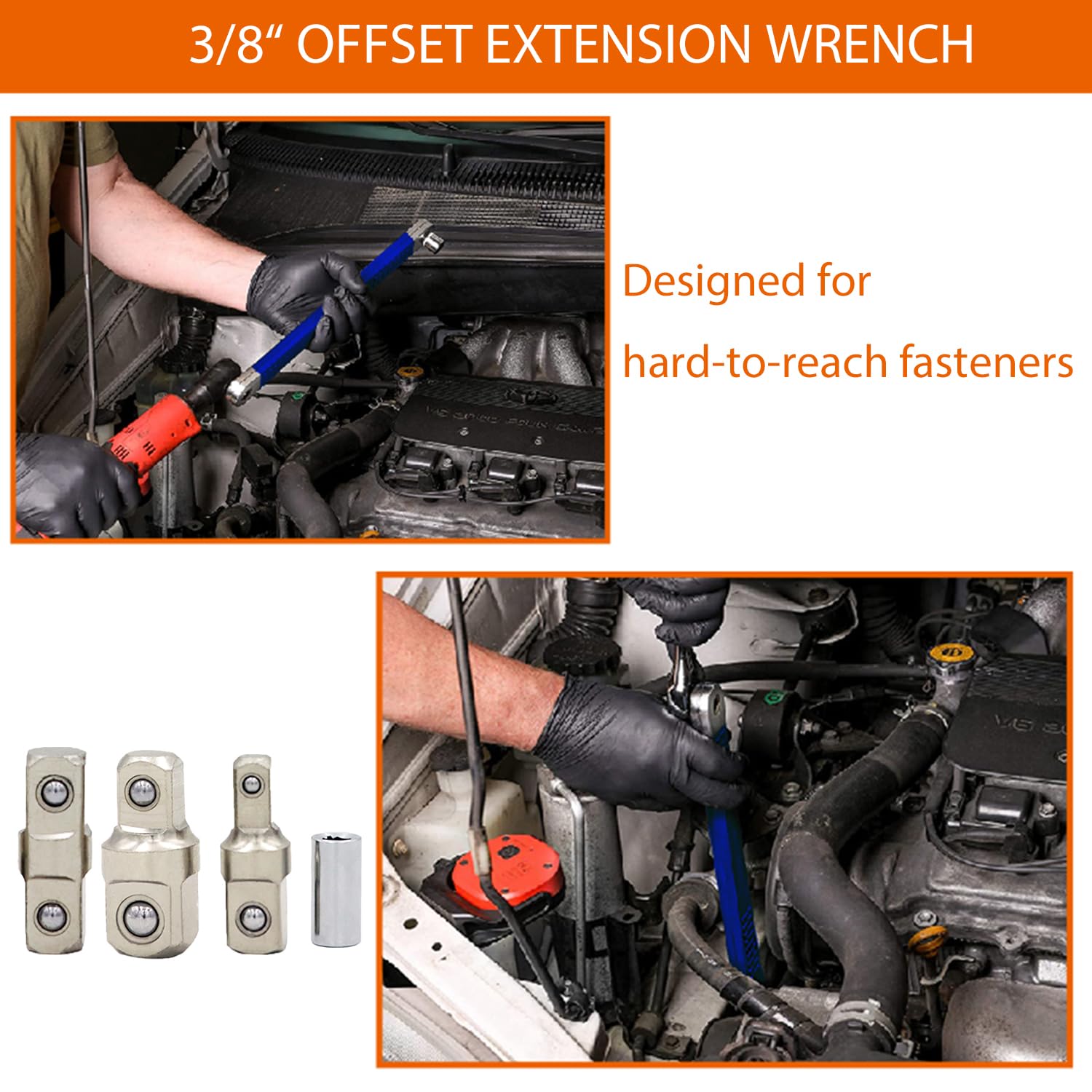 Wonfly offset extension wrench thickness 0.63 inches for sturdy leverage