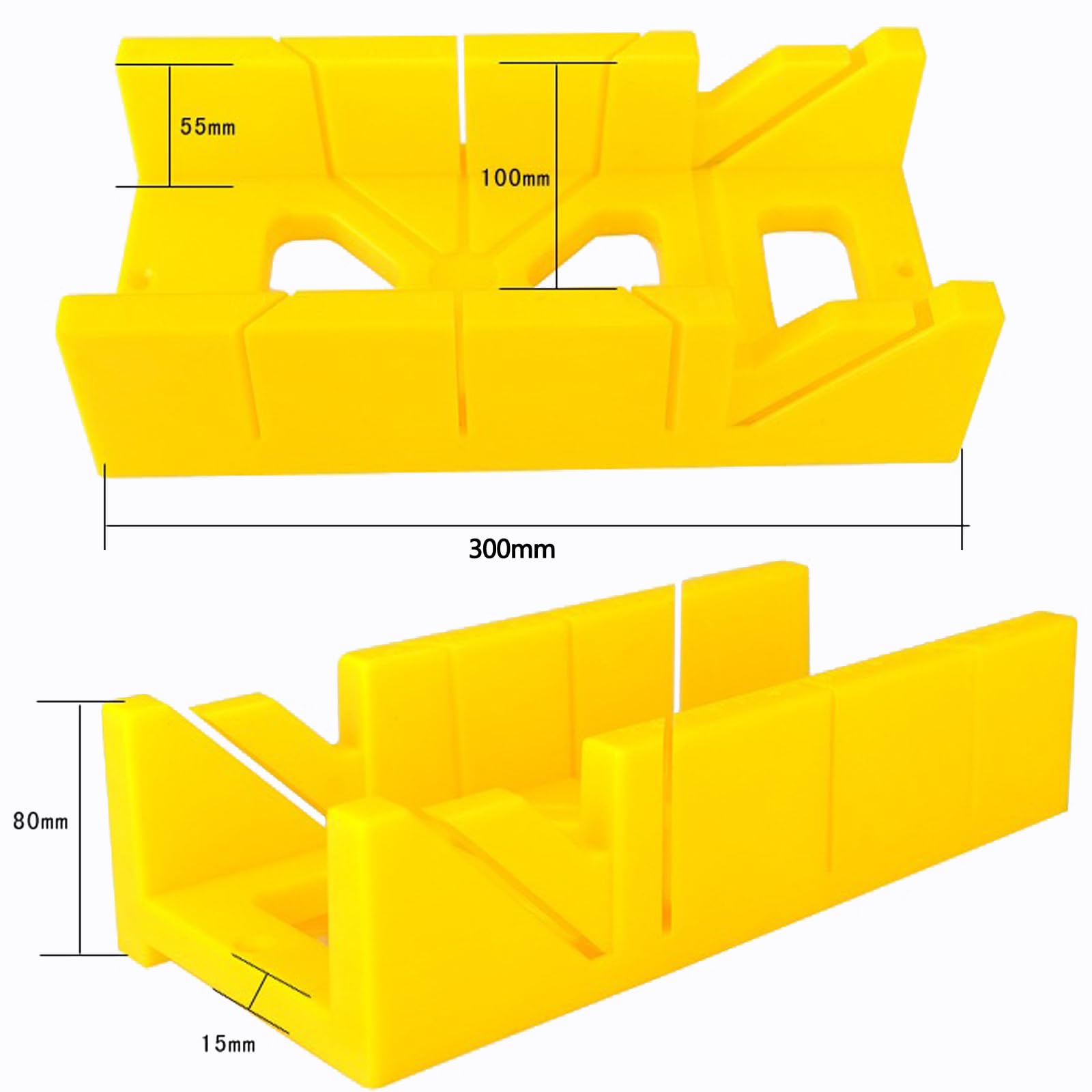 Wonglea mitre box in use for baseboard and trim projects.