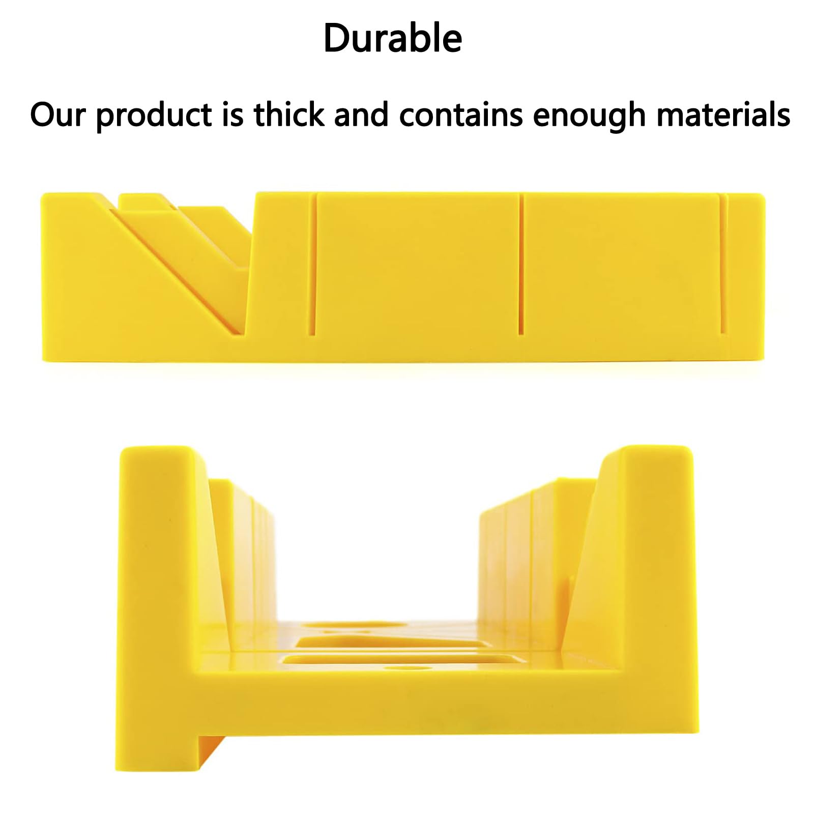 Wonglea mitre box features ergonomic handle for comfortable grip.