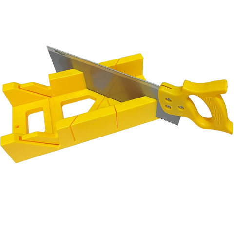 Wonglea mitre box and saw set front view for accurate cuts.