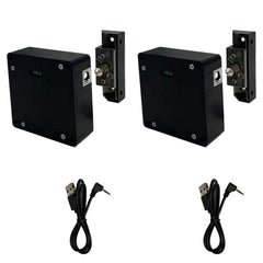 WOOCH RFID lock on wooden cabinet front for secure storage