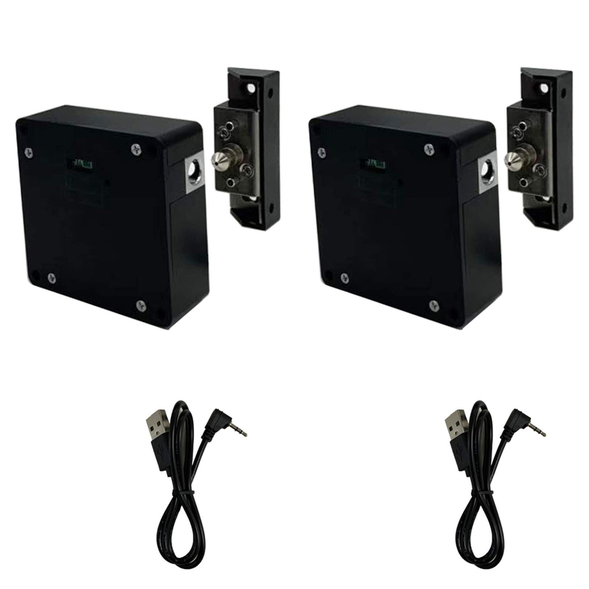 WOOCH RFID lock on wooden cabinet front for secure storage