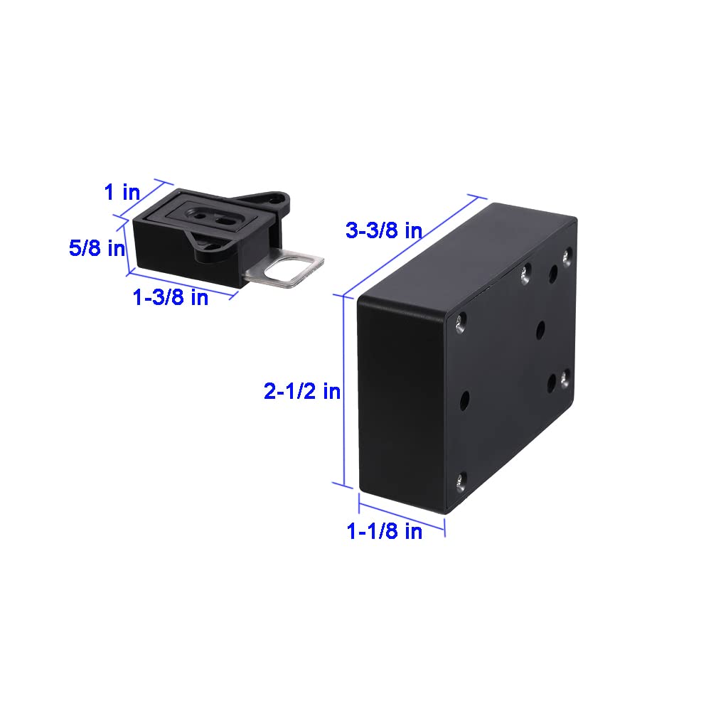 WOOCH RFID locks installed on wooden cabinet doors for secure access.