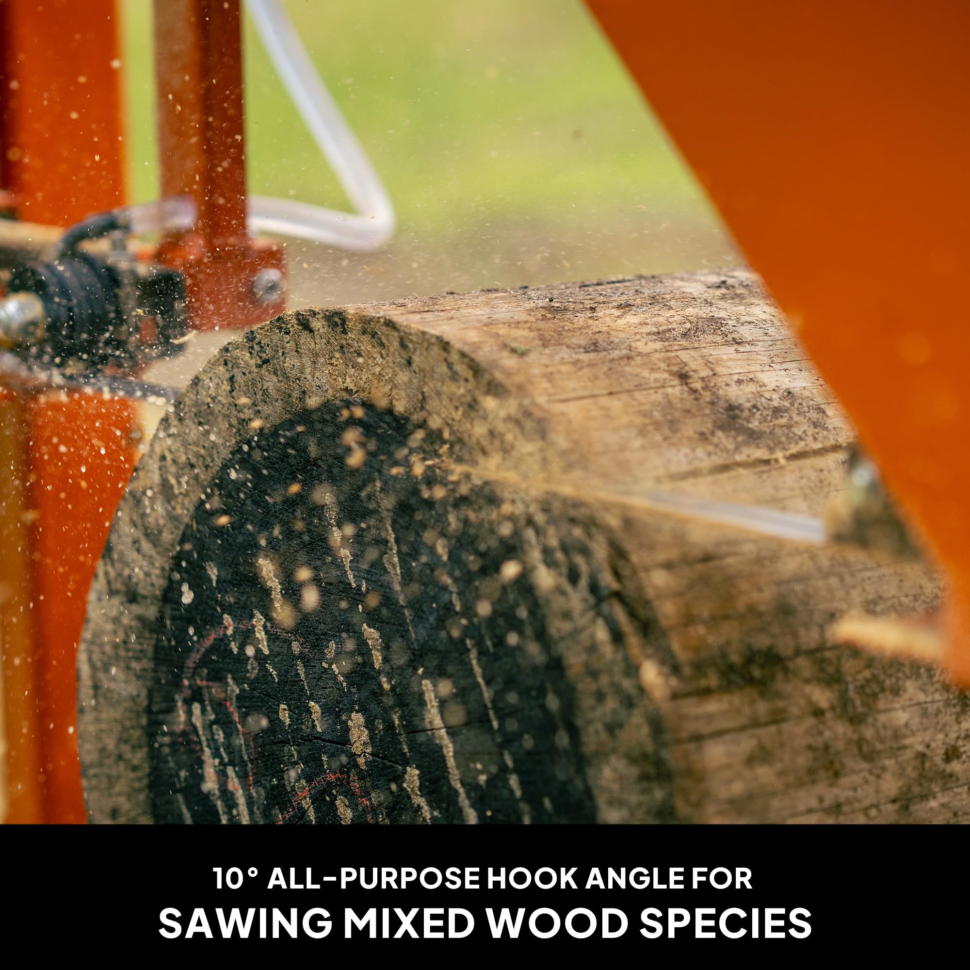 Wood-Mizer blade 0.042-inch by 1-1/4-inch size fits many sawmills.