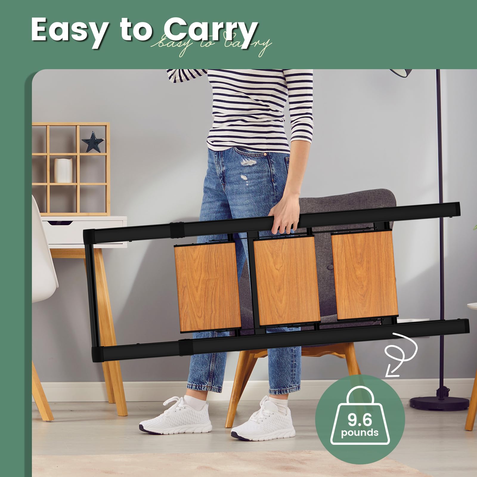 Wood Nymph lightweight aluminum step stool ideal for adults.
