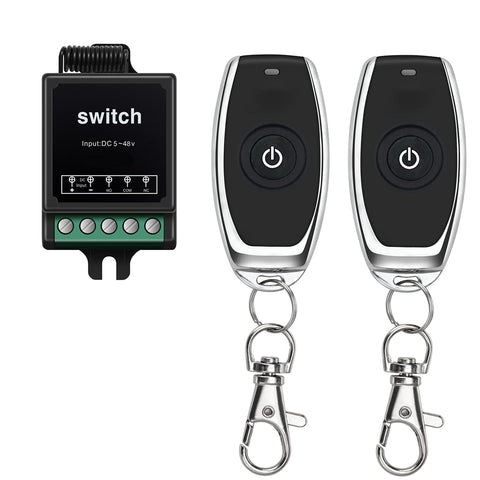 WoodGuilin 12V remote switch front view for easy wireless control