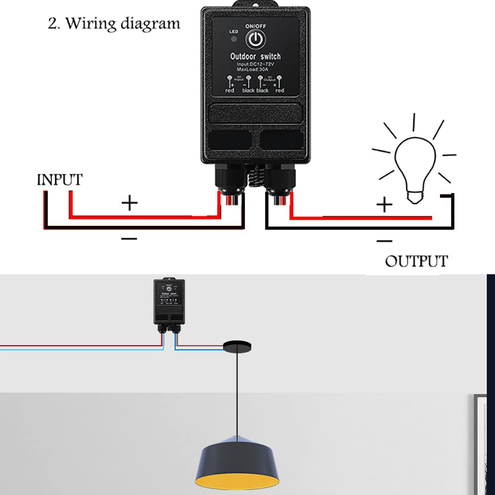 WOODGUILIN Wireless Relay Switch offers long-range control up to 328 feet through walls.