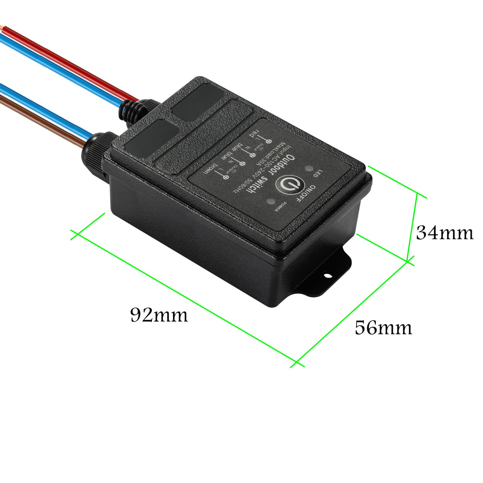 WOODGUILIN DC12-72V compatibility supports flexible installations and multiple devices.