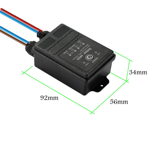 WOODGUILIN DC12-72V compatibility supports flexible installations and multiple devices.