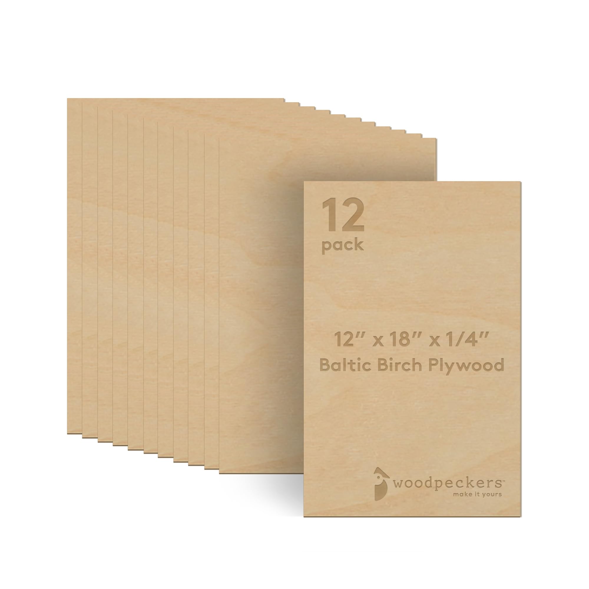 Woodpeckers 6mm Baltic Birch plywood bundle ready for laser or CNC projects