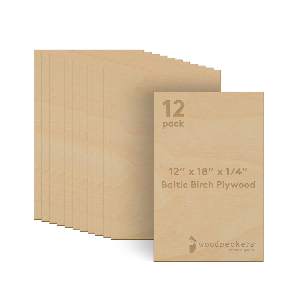 Woodpeckers 6mm Baltic Birch plywood bundle ready for laser or CNC projects