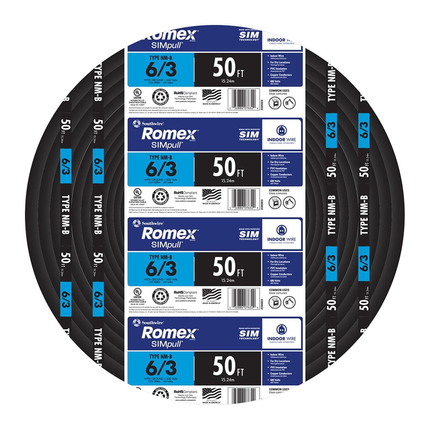 Woods NM-B SIMpull jacket facilitates easier pulling and installation