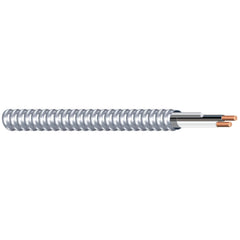 Woods Armorlite MC cable with aluminum armor for durable power distribution.