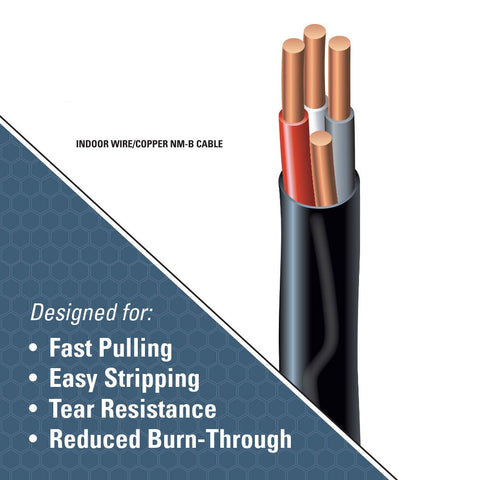 Woods SIMpull NM-B jacket eases pulling and installation in dry indoor spaces