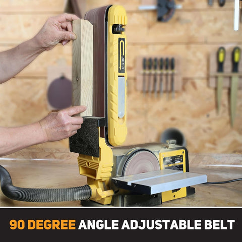 Woodskil sander belt replacement demonstrates quick belt change workflow
